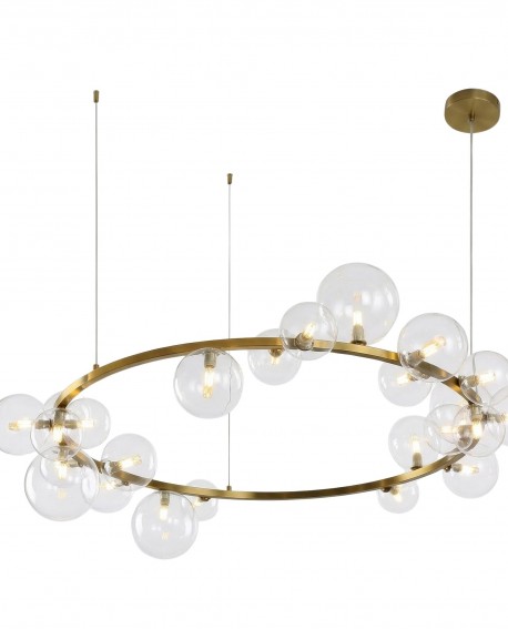 NOWOCZESNA LAMPA WISZĄCA SZCZOTKOWANA ZŁOTA MERIDO W24