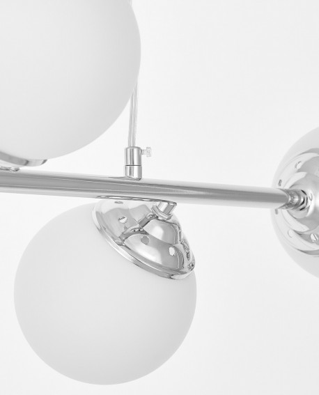 Detal połączenia metalowych i szklanych elementów lampy FINO W4 