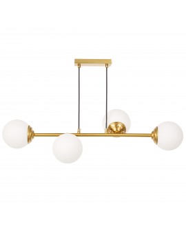 NOWOCZESNA LAMPA WISZĄCA SZCZOTKOWANE ZŁOTO FINO W4