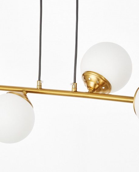 Designerska lampa z serii FINO W4 Lampit w białej i złotej kolorystyce