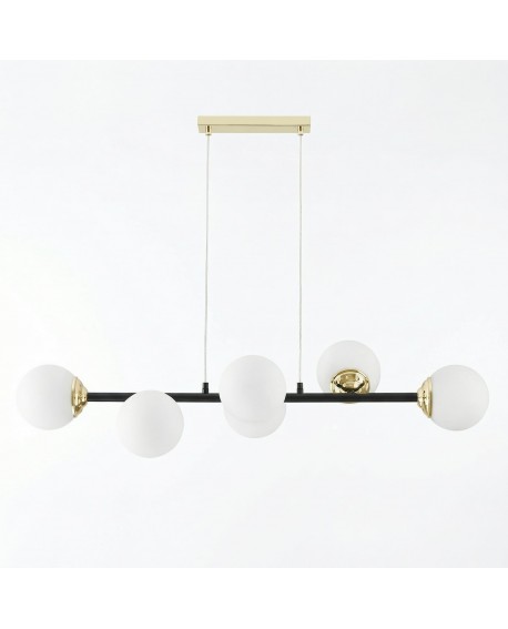 Oświetlenie sufitowe z 6 punktami światła w minimalnym stylu