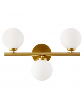 LAMPA ŚCIENNA KINKIET NOWOCZESNY ZŁOTO SZCZOTKOWANE MARSIADA W3
