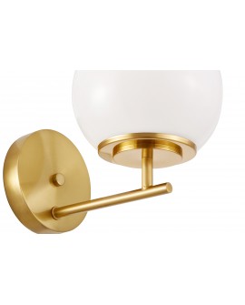 designerski kinkiet glamour złoty szczotkowany złoty do salonu eleganckie oświetlenie ścienne styl luksusowy Altona Lumina Deco