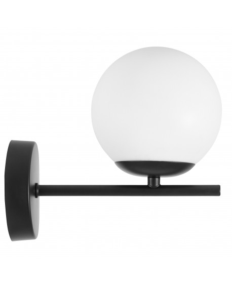 Lampa ścienna w stylu nowoczesnym z kloszem ze szkła