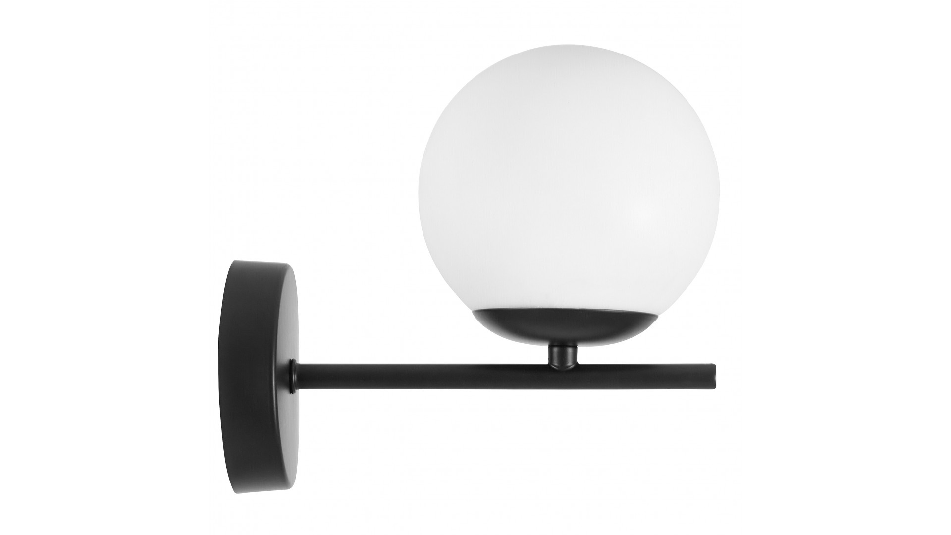 Lampa ścienna w stylu nowoczesnym z kloszem ze szkła