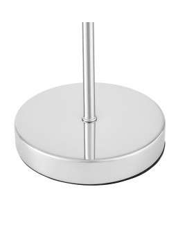 Chromowana podstawa metalowej lampy stołowej w stylu nowoczesnym