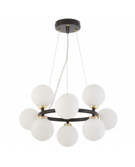 LAMPA WISZĄCA NOWOCZESNA CZARNO-ZŁOTA MARSIADA W9