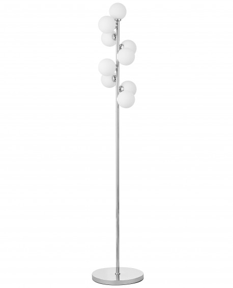 Stojąca lampa podłogowa PETRICA marki Lumina Deco w stylu nowoczesnym z dziewięcioma kulami