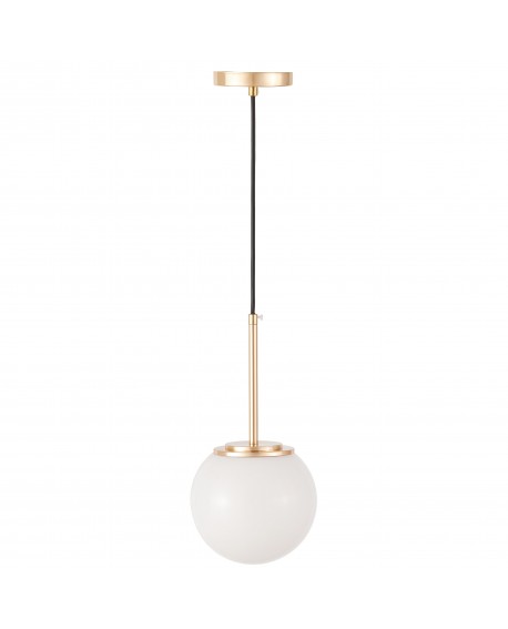 Lampa wisząca glamour ALTONA W1 z czarnym kablem i złotą podsufitką