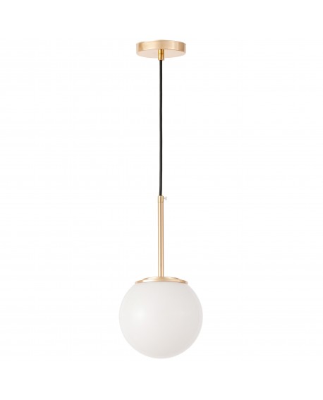 Nowoczesna lampa wisząca do jadalni złota z białym szklanym kloszem Altona W1