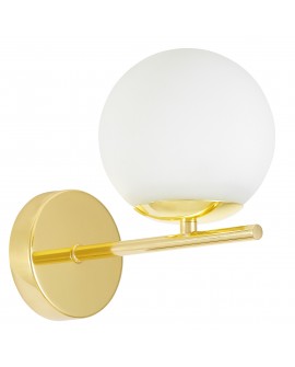 LAMPA ŚCIENNA KINKIET NOWOCZESNY KLASYCZNY ZŁOTY LEDO W1