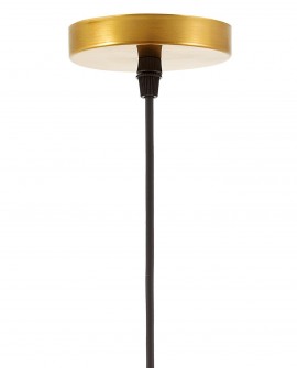  Górna część lampy wiszącej z metalowym, szczotkowanym, złotym wykończeniem – elegancki design nowoczesnej lampy Fino W1.