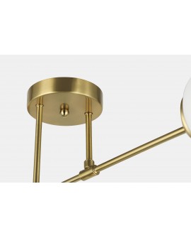 Złota podsufitka lampy Fino 4 LED, szczegół mocowania – eleganckie wykończenie Lampit