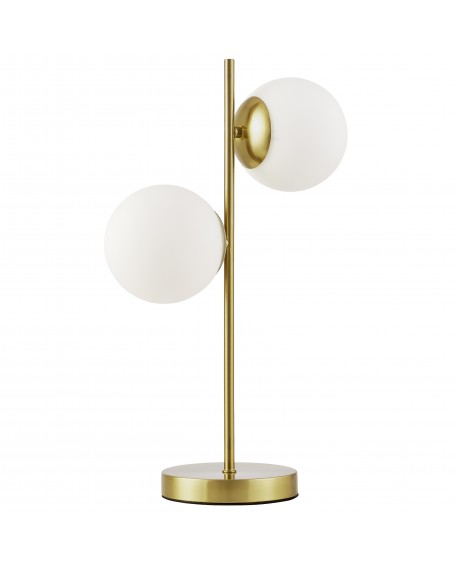 Mosiężna lampa biurkowa TESO idealna do modernistycznych wnętrz