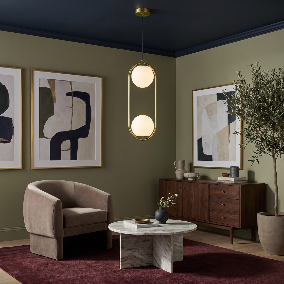 Oświetlenie w stylu nowoczesnym Lampit VERO jako centralny punkt eleganckiego salonu