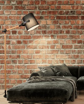 LAMPA STOJĄCA PODŁOGOWA CZARNA LAPIDUS