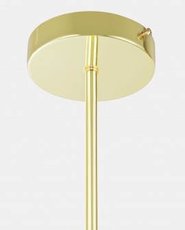  Złota okrągła podsufitka nowoczesnej lampy wiszącej w stylu minimalistycznym