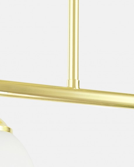 Detail połączenia elementów metalowych w lampie wiszącej FINO 3 Lampit