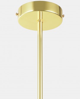 Złota okrągła podsufitka nowoczesnej lampy wiszącej w stylu minimalistycznym