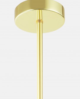 Złota minimalistyczna podsufitka lampy sufitowej w stylu modern i loft z połyskującym wykończeniem
