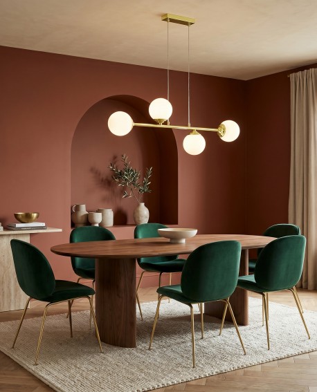 Lampa sufitowa FINO W4 marki Lampit jako oświetlenie główne jadalni w stylu modern
