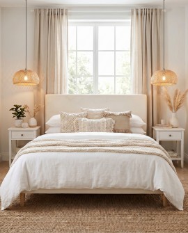Lampit BOHO 38 cm lampa wisząca z ażurowym kloszem jako efektowny akcent w sypialni
