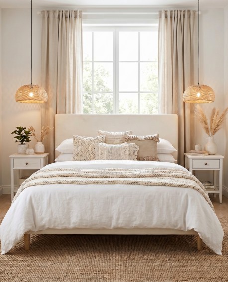 Lampit BOHO 38 cm lampa wisząca z ażurowym kloszem jako efektowny akcent w sypialni