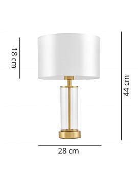 Przezroczysty przewód z włącznikiem to praktyczny detal lampy LEONA Lumina Deco