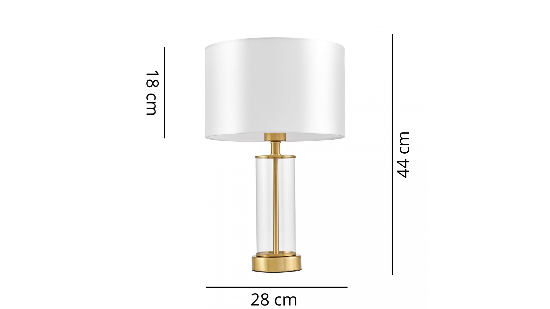 Przezroczysty przewód z włącznikiem to praktyczny detal lampy LEONA Lumina Deco