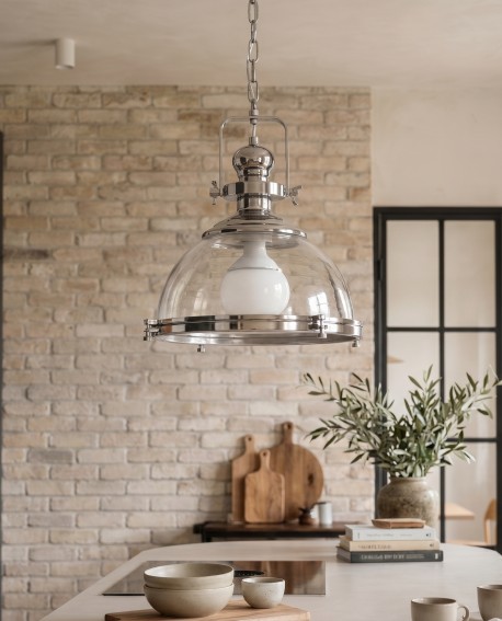 Nowoczesna lampa FALCO Lumina Deco montowana w aranżacji kuchni w stylu loft