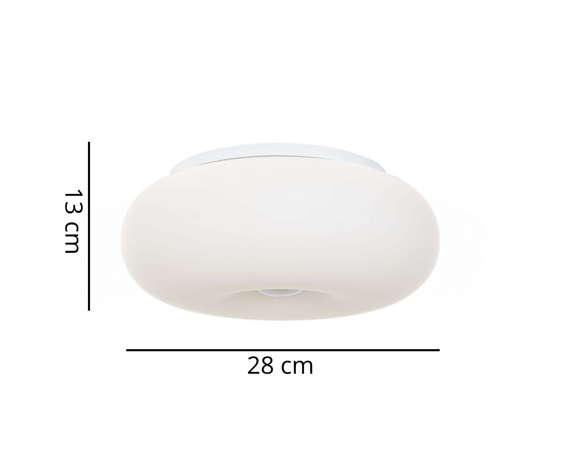 Nowoczesna lampa sufitowa plafon BIANTE D28 - wymiary