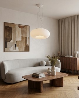 Lampa sufitowa BIANTE D38 Lumina Deco w stylu nowoczesnym z zaokrąglonym kloszem