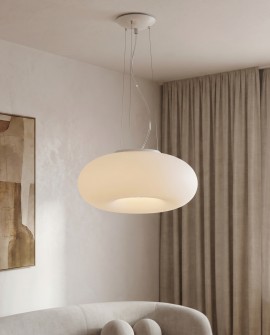 Lampa sufitowa BIANTE D38 Lumina Deco w stylu nowoczesnym z zaokrąglonym kloszem