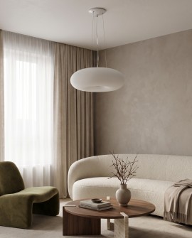 Lampa sufitowa BIANTE D38 Lumina Deco w stylu nowoczesnym z zaokrąglonym kloszem