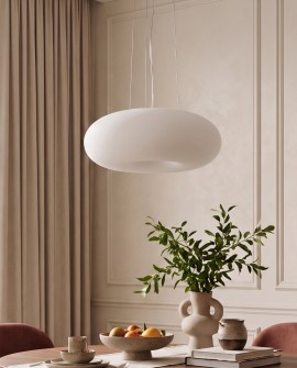 Lampa sufitowa BIANTE D38 Lumina Deco w stylu nowoczesnym z zaokrąglonym kloszem