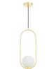 NOWOCZESNA LAMPA WISZĄCA KLASYCZNE ZŁOTO VERO 1B