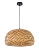 LAMPA WISZĄCA BAMBUSOWA BOHO DO JADALNI I SALONU PLECIONA SUFITOWA 38 CM