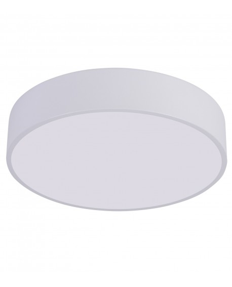 biały plafon sufitowy LED o dużej średnicy do salonu i biura elegancka lampa lampit z linii ORBO D40 równomierne światło