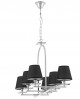 LAMPA WISZĄCA CZARNO-CHROMOWANA LIMERA W6