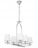 LAMPA WISZĄCA BIAŁO-CHROMOWANA LIMERA W6