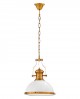 LAMPA WISZĄCA INDUSTRIALNA LOFT BIAŁO-MOSIĘŻNA ETTORE