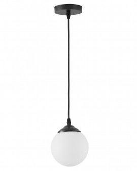 LAMPA WISZĄCA SUFITOWA NOWOCZESNA CZARNA BIAŁA KULA FINO W1 LED