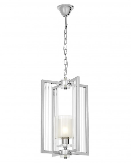 LAMPA WISZĄCA SUFITOWA NOWOCZESNA CHROMOWANA MANHATTAN W1 LUMINA DECO