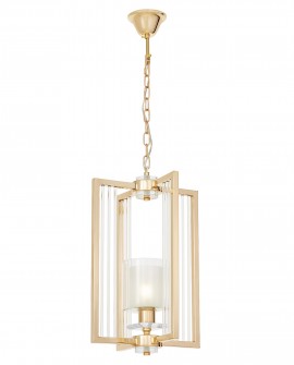 LAMPA WISZĄCA SUFITOWA NOWOCZESNA ZŁOTA MANHATTAN W1