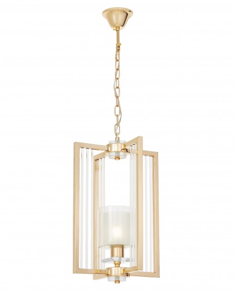 LAMPA WISZĄCA SUFITOWA NOWOCZESNA ZŁOTA MANHATTAN W1 LUMINA DECO