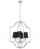 LAMPA WISZĄCA NOWOCZESNA CZARNO-CHROMOWANA ORLANDO W4