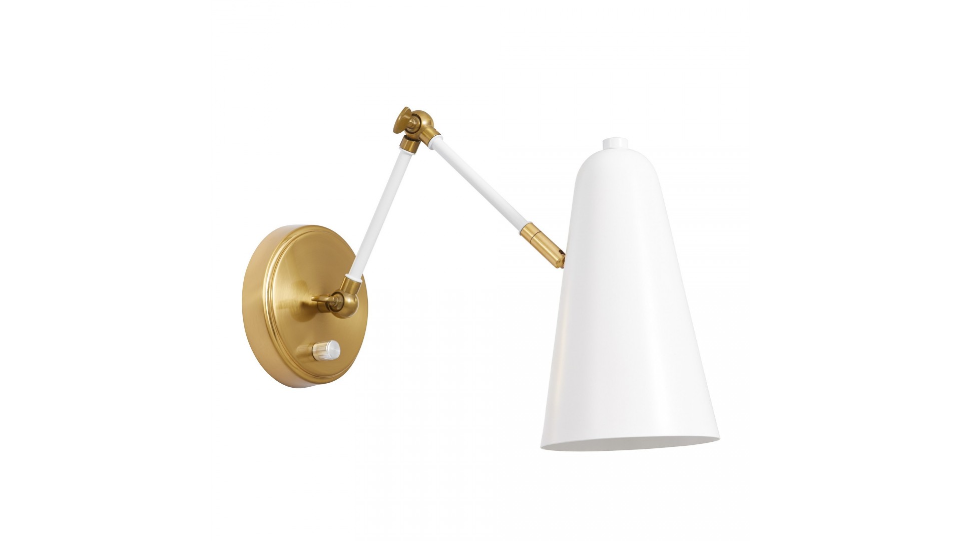 LAMPA ŚCIENNA KINKIET NOWOCZESNY BIAŁY RONA W2 LUMINA DECO