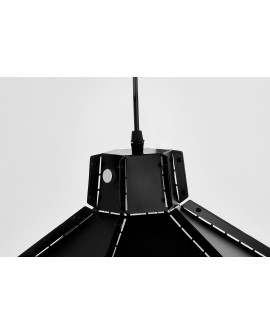 LAMPA WISZĄCA SUFITOWA LOFT CZARNA CONA W1 LUMINA DECO