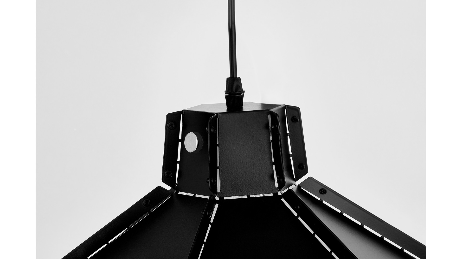 LAMPA WISZĄCA SUFITOWA LOFT CZARNA CONA W1 LUMINA DECO