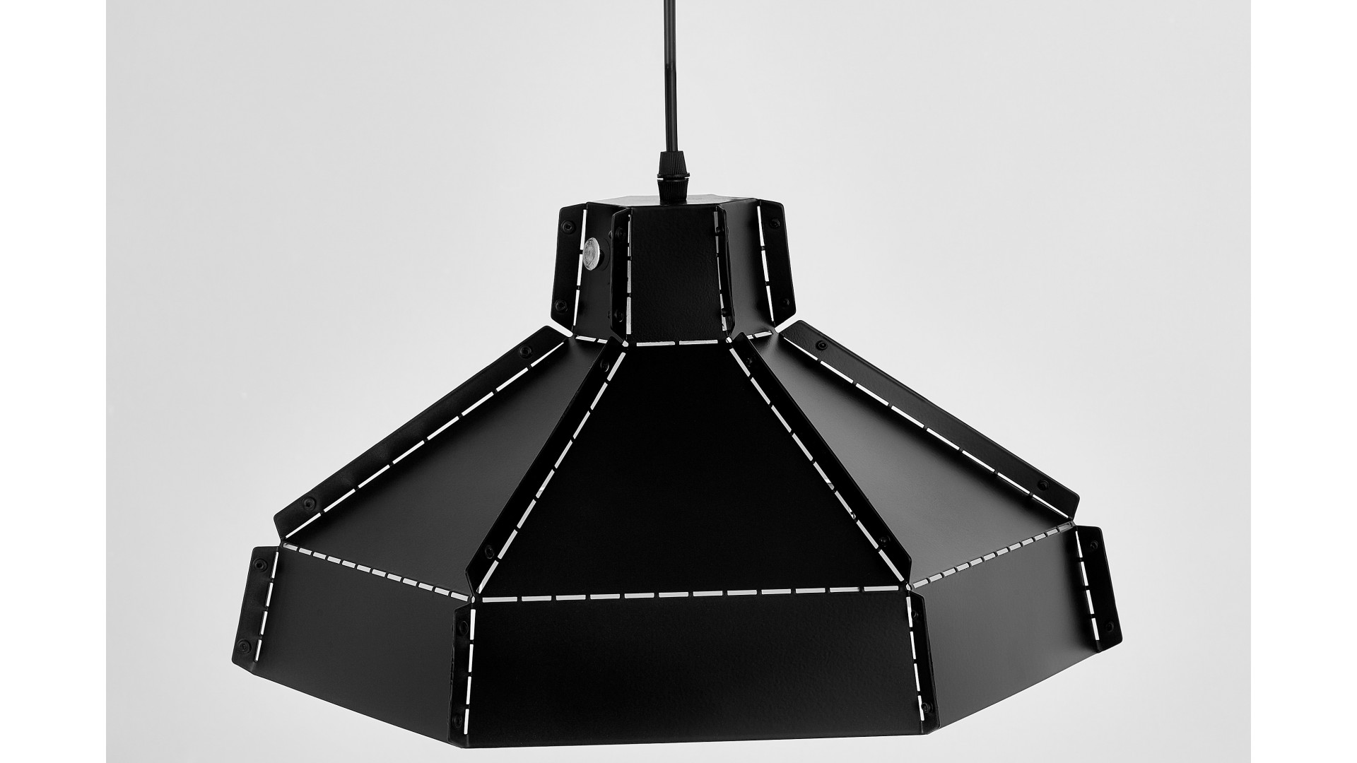 LAMPA WISZĄCA SUFITOWA LOFT CZARNA CONA W1 LUMINA DECO